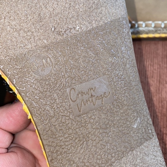 Crown‎ Vintage sandals Miyan espadrilles slip on rhinestone embellished 8.5 - Picture 4 of 8